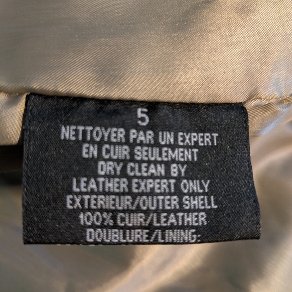 B&C Marble Gray Leather Pants - Picture 15 of 15